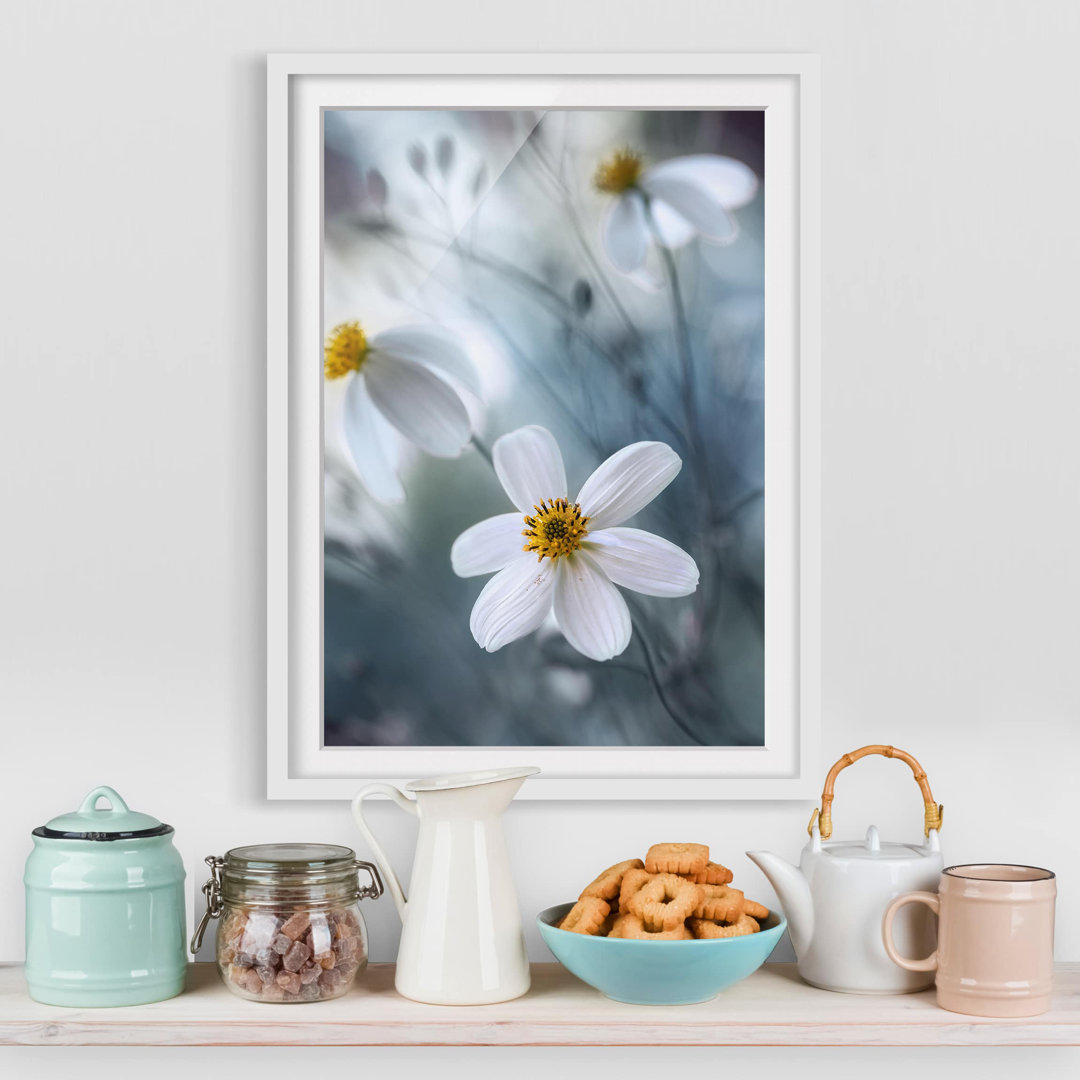 Gerahmter Fotodruck Pastel Flowers