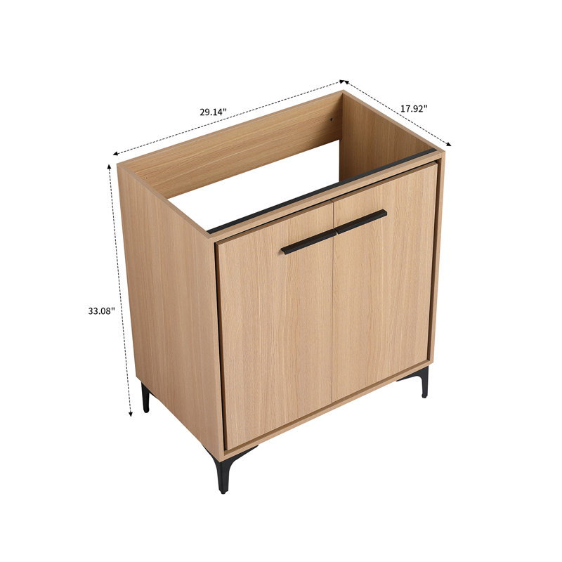 30.02'' Single Bathroom Vanity Base Only