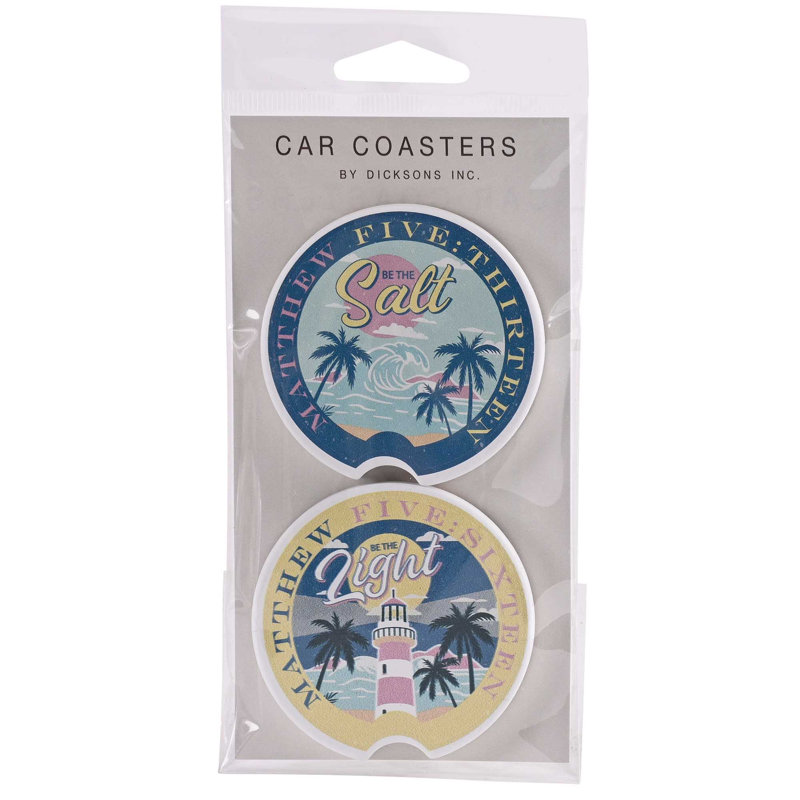 Car Coaster Be The Salt Be The Light 2Pk