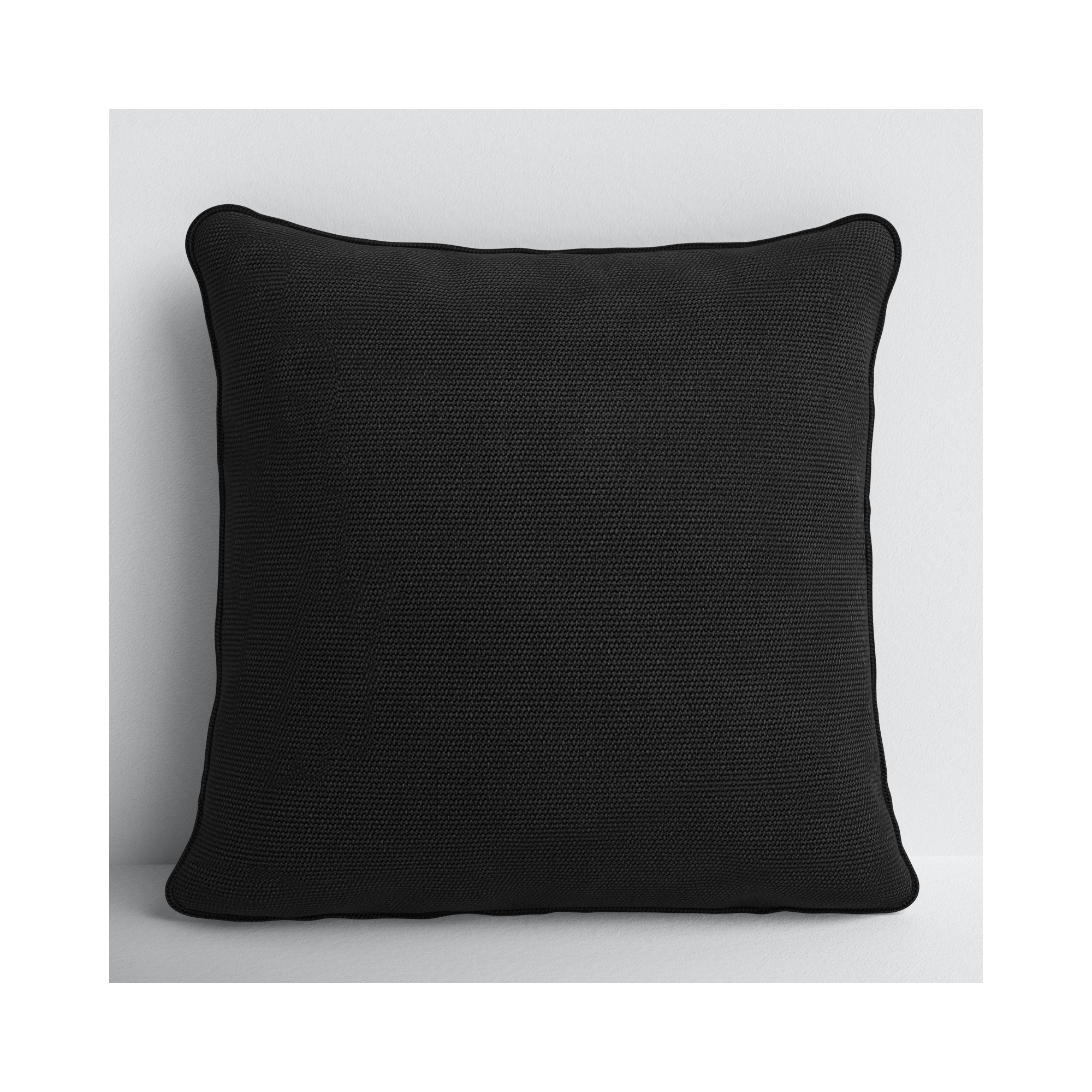 Ansonia Sunbrella® Indoor/Outdoor Throw Pillow, Canvas Black, 16" x 16"
