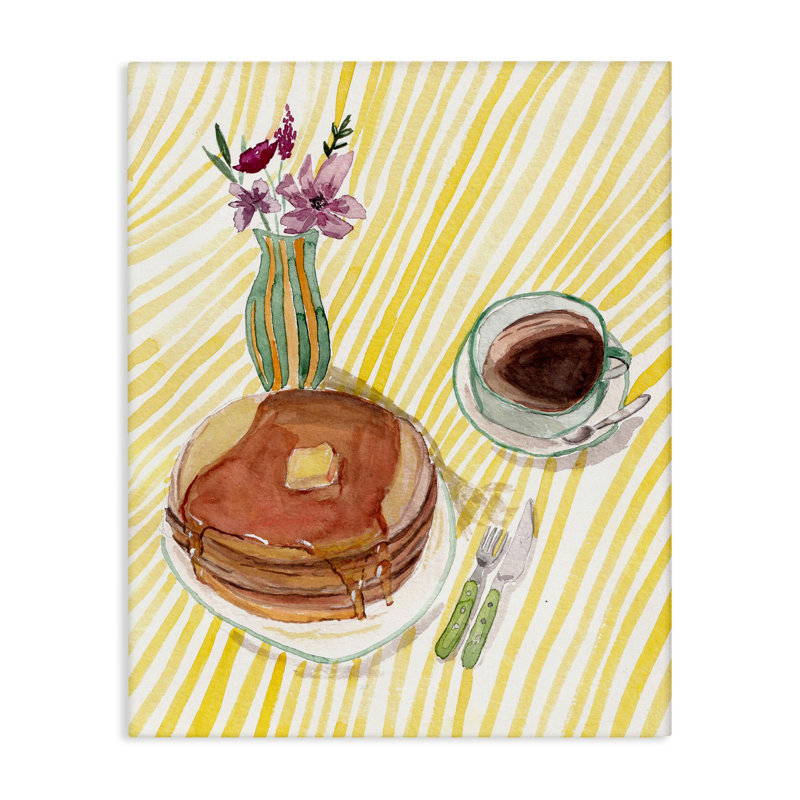 Tableau de table de petit-déjeuner Pancake, design par Josi Opolenstisima, H 48 po x l 36 po
