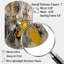 Moutarde jaune et gris vif III - art cylindrique abstrait en métal asymétrique-109625620