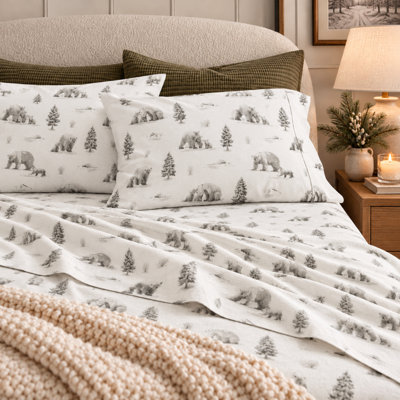 100% Turkish Cotton Winter Flannel Sheet Set
