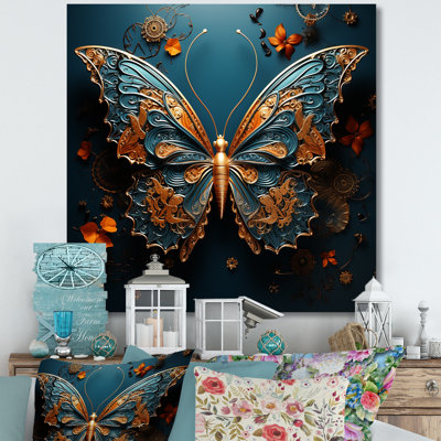 «Enchanted Hues Transport Butterflies» sur impression sur toile