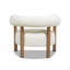 Fauteuil demi-tonneau 37 po Mid Century Modern