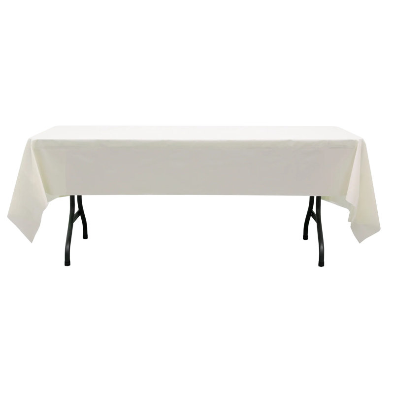 Rouleaux de nappe en plastique jetables, Ivoire