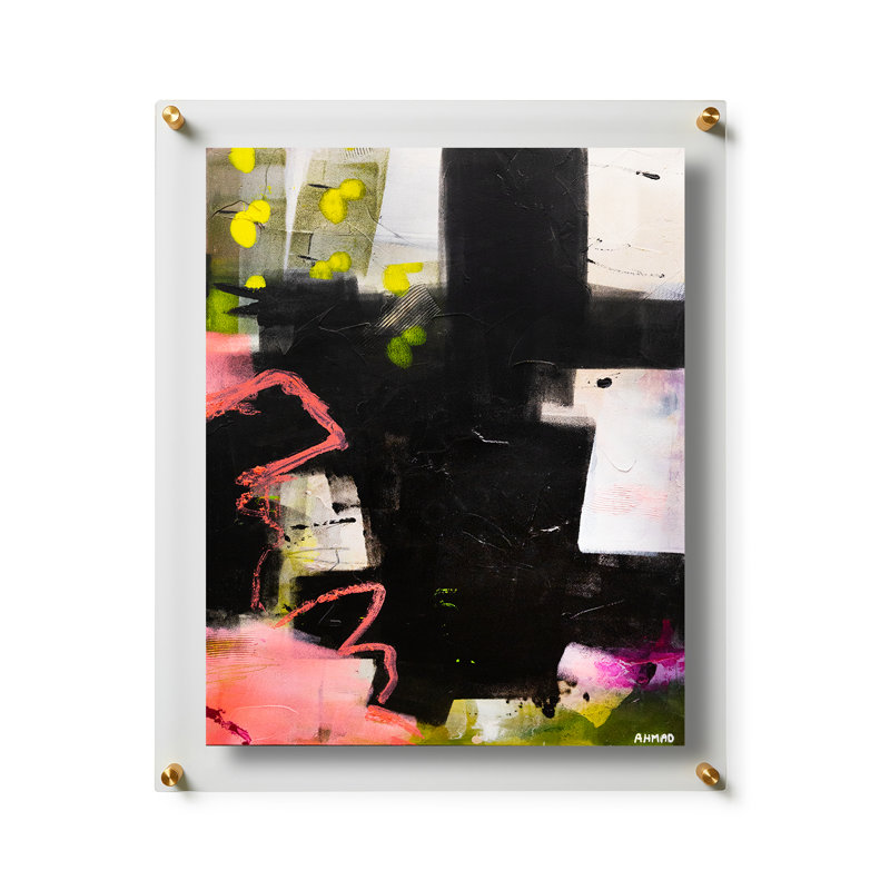 Lady in the Streets by Julie Ahmad, 19" H x 23" W, Framed Print without Mat