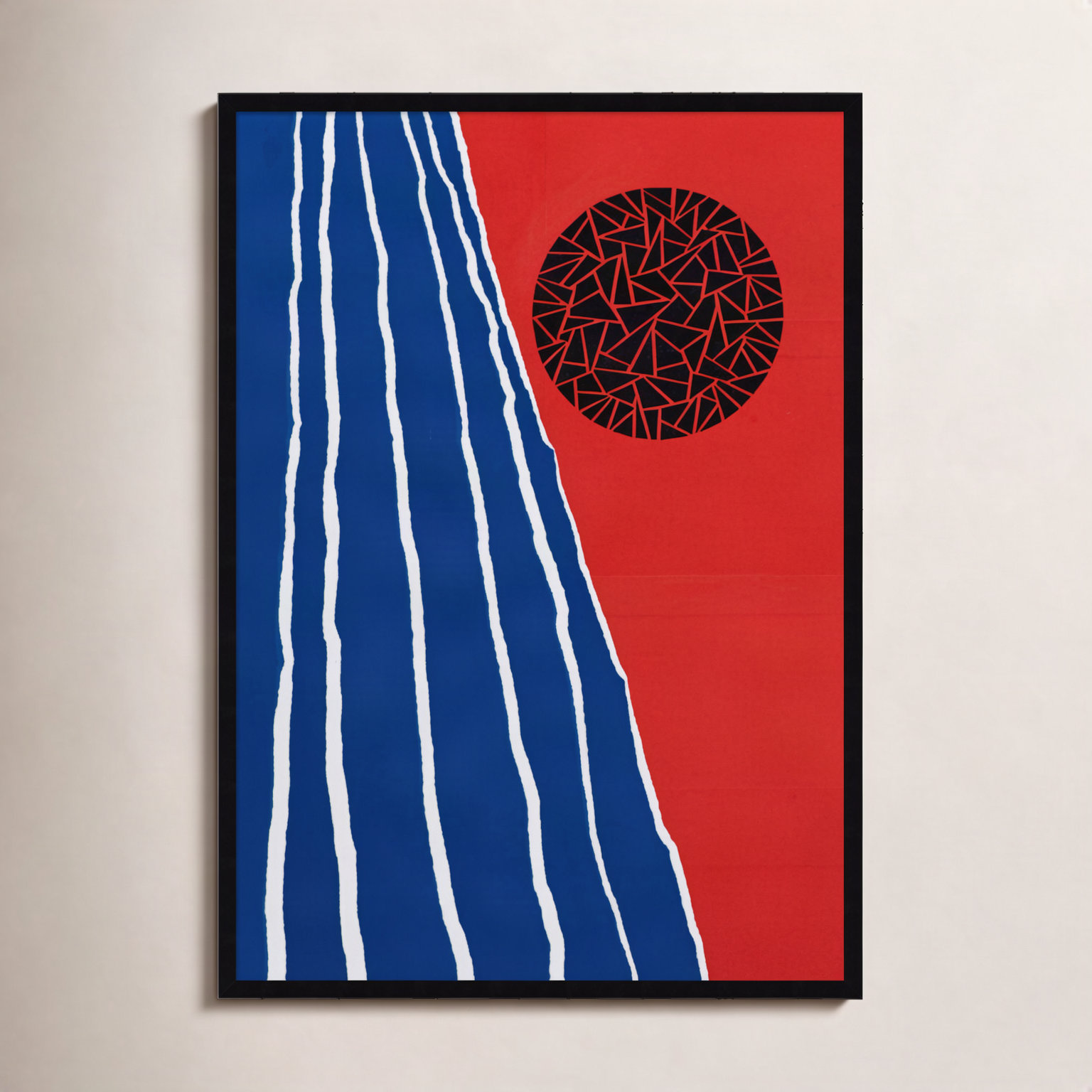 Orbis Factor Print by Alex Dunn, 41" H x 30" W x 1" D, Black