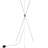 Marjan 52'' Chrome LED Tripod Floor Lamp Set with Outlet