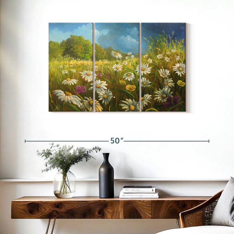 Champ de fleurs d'Alvord en été, H 24 po x l 38 po