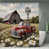Brown Rustic Barn & Red Truck