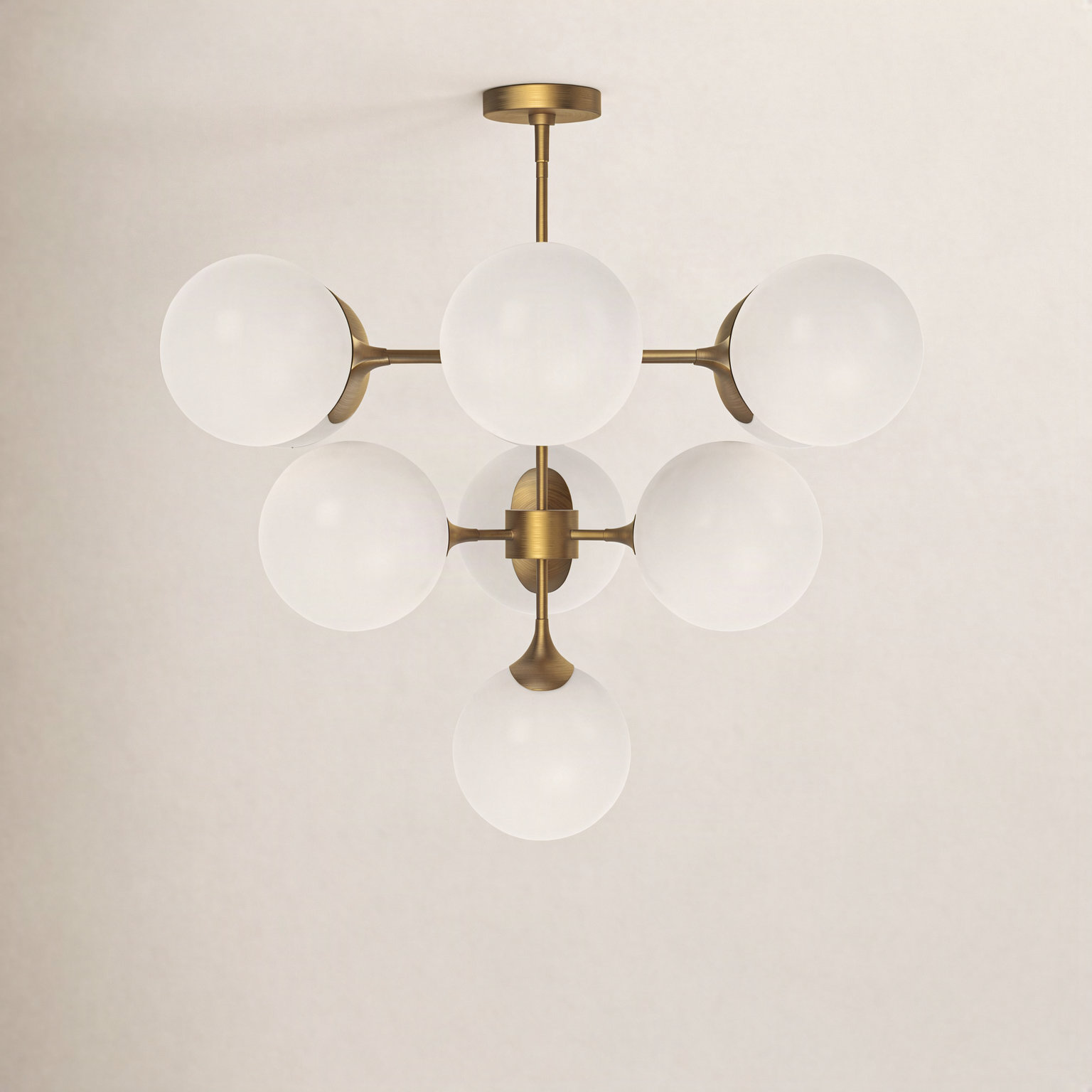 Nedra 10 - Light Chandelier, Aged Gold