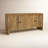 Neutral Textured Mango Wood 30" Carved Front Waterfall Edge Sideboard in Brown - 63" x 16" x 30"