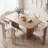 Mid Century Modern Dining Chairs, Wooden Dining Room Chairs Set Of 6, Upholstered Dining Tbale Chairs With Rubberwood Legs & Padded Seats-Cream White-1686033242-1686033244