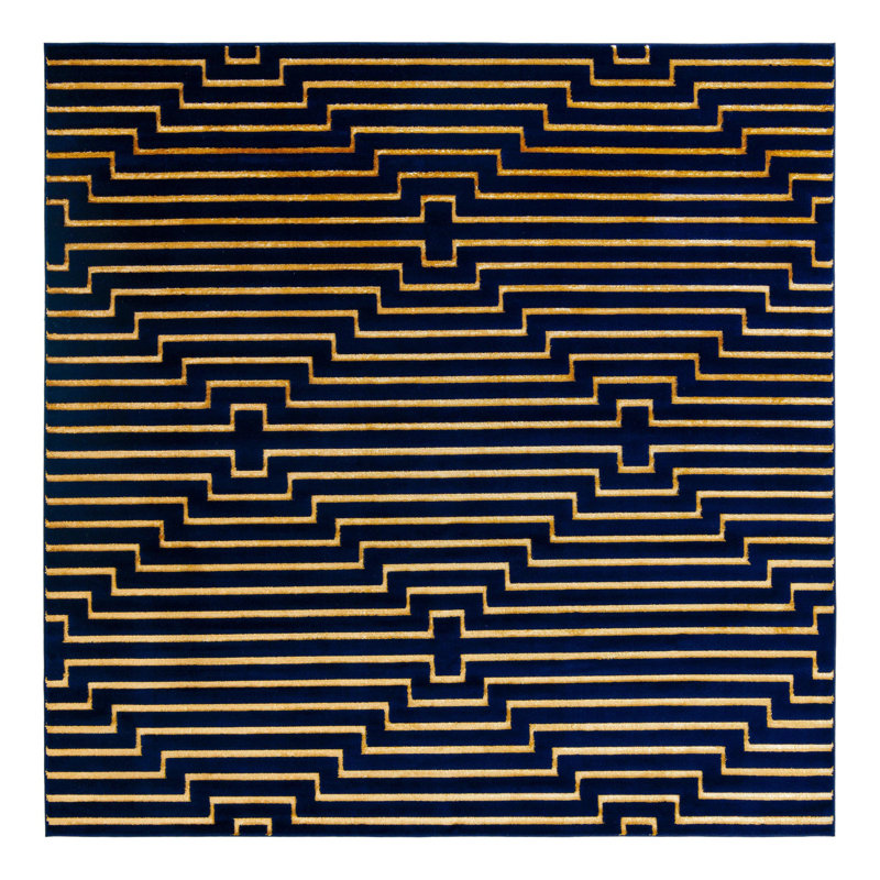 Nikica Geometric Area Rug , Square 10'