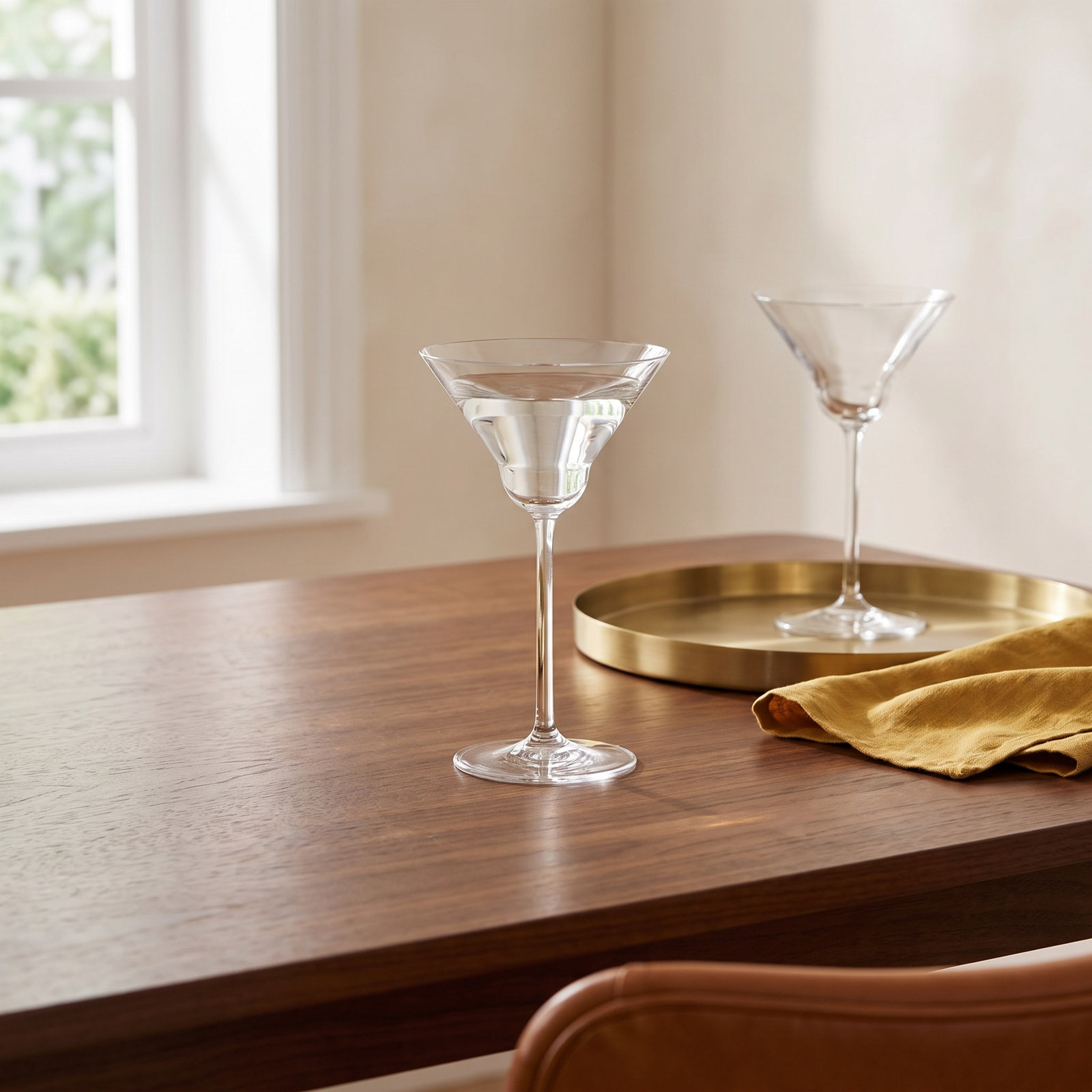 Vintage 6.42oz. Crystal Martini Glass Set