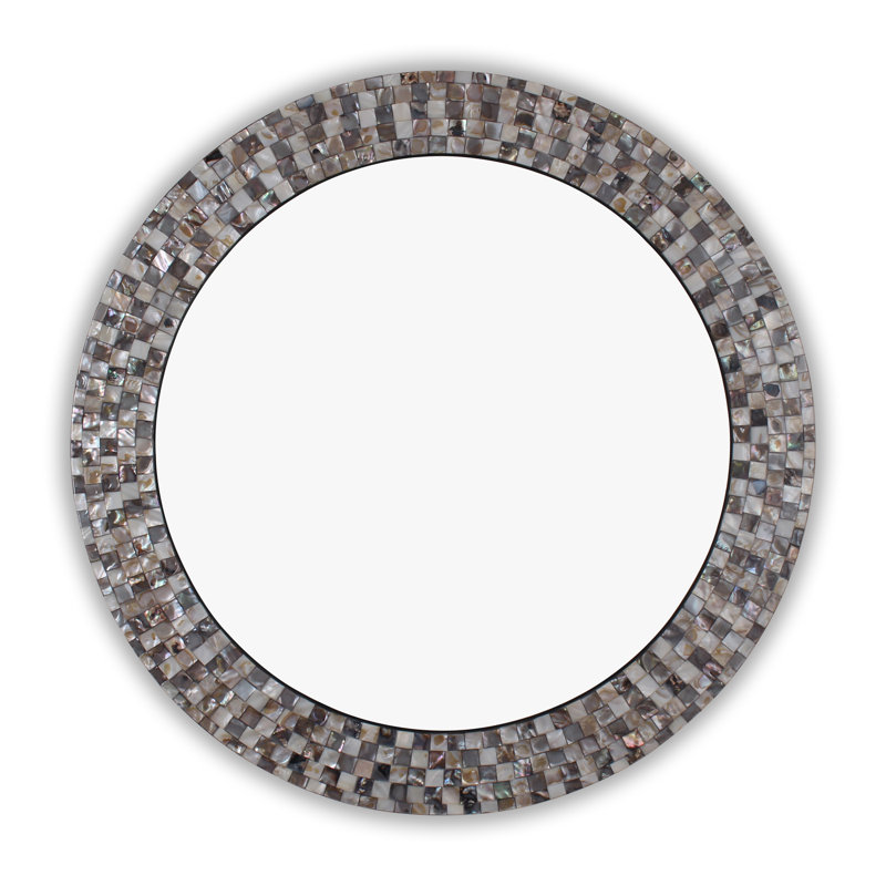 Glass Wall Mirror, Round 29.92" x 29.92"