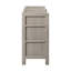 Commode beige à 5 tiroirs avec tiroirs supérieurs doublés de feutre et tiroirs inférieurs doublés de cèdre