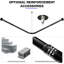 L-Shaped Drill / Screw Shower Curtain Pole