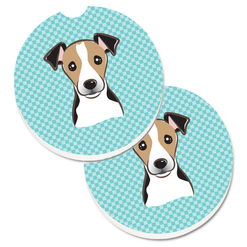 Sous-verre Retriever, Bleu, Jack Russell terrier noir