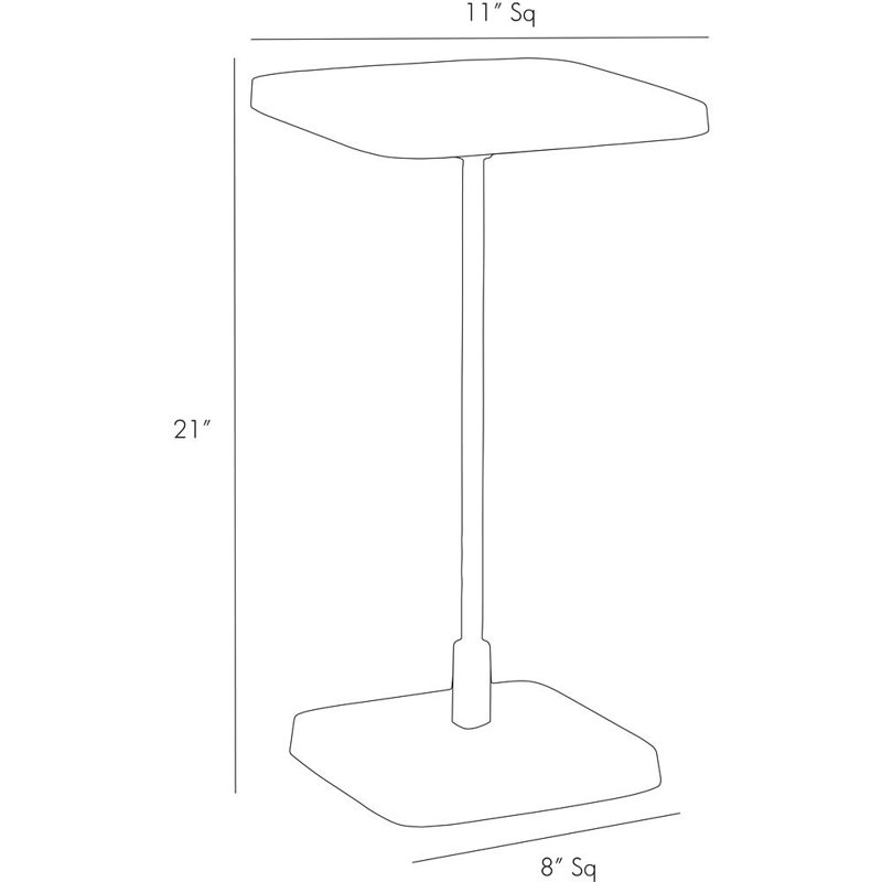 Kaela Glass End Table