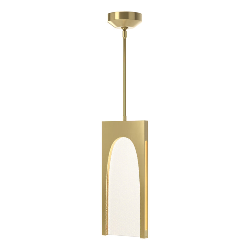 Luminaire suspendu simple DEL Cypress, Laiton moderne