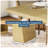 Modern Dining Table, Rectangular Wooden Kitchen Table, Long Dinner Table with Storage-1836990086