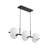 Heider 6 - Light Glass Globes Linear Island Chandelier-1902143272