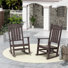 Chaise berçante d'extérieur en plastique Laguna