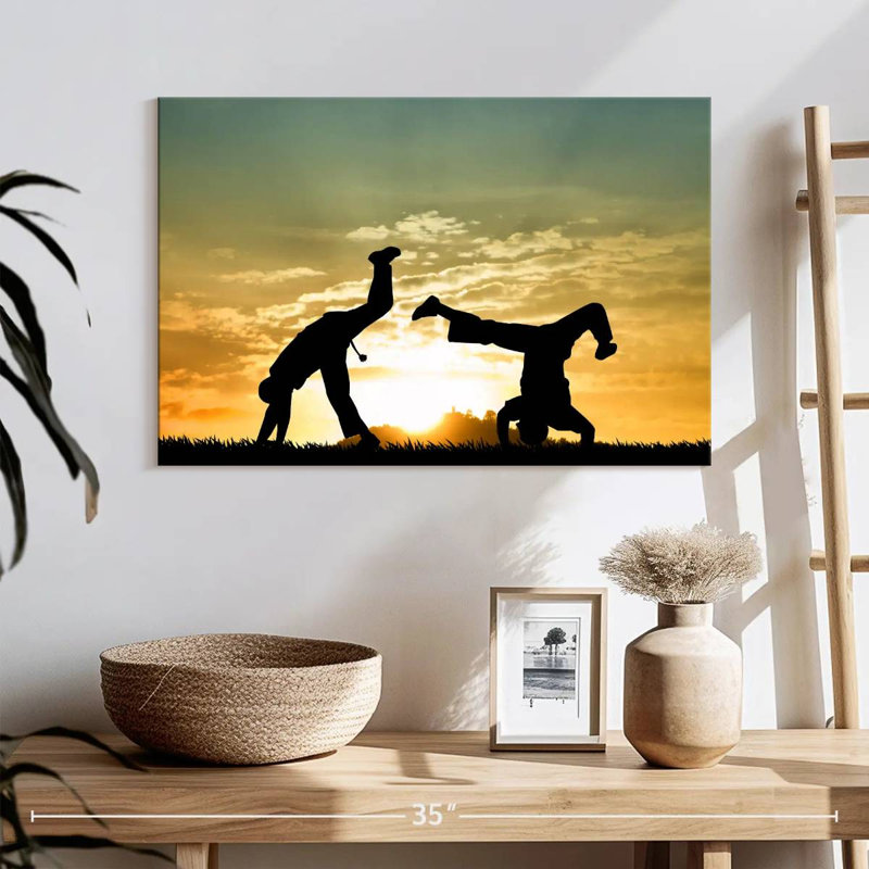 Capoeira au crépuscule, H 16 po x l 24 po