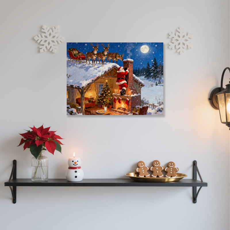 Art sur toile Cottage, H 20 po x l 30 po