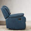 Fauteuil inclinable en cuir bleu marine Charlotte-1005214425