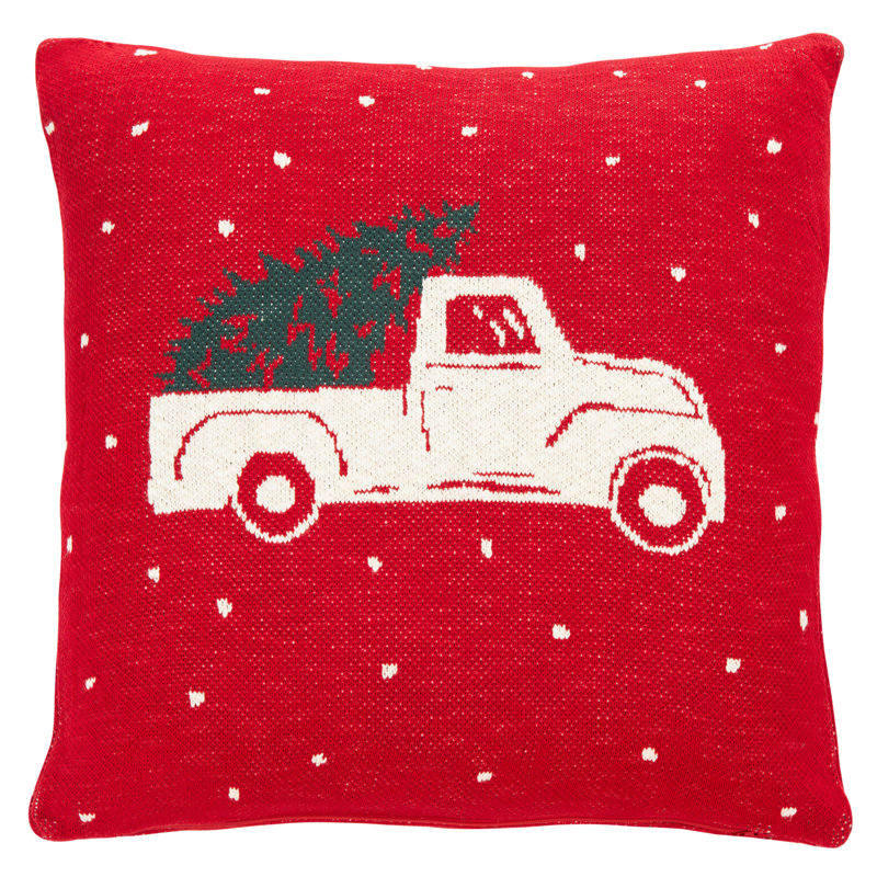Cotton Reversible Throw Pillow