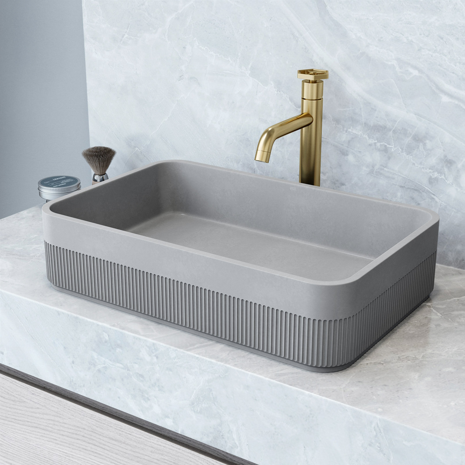 Cypress Rectangular Vessel Bathroom Sink