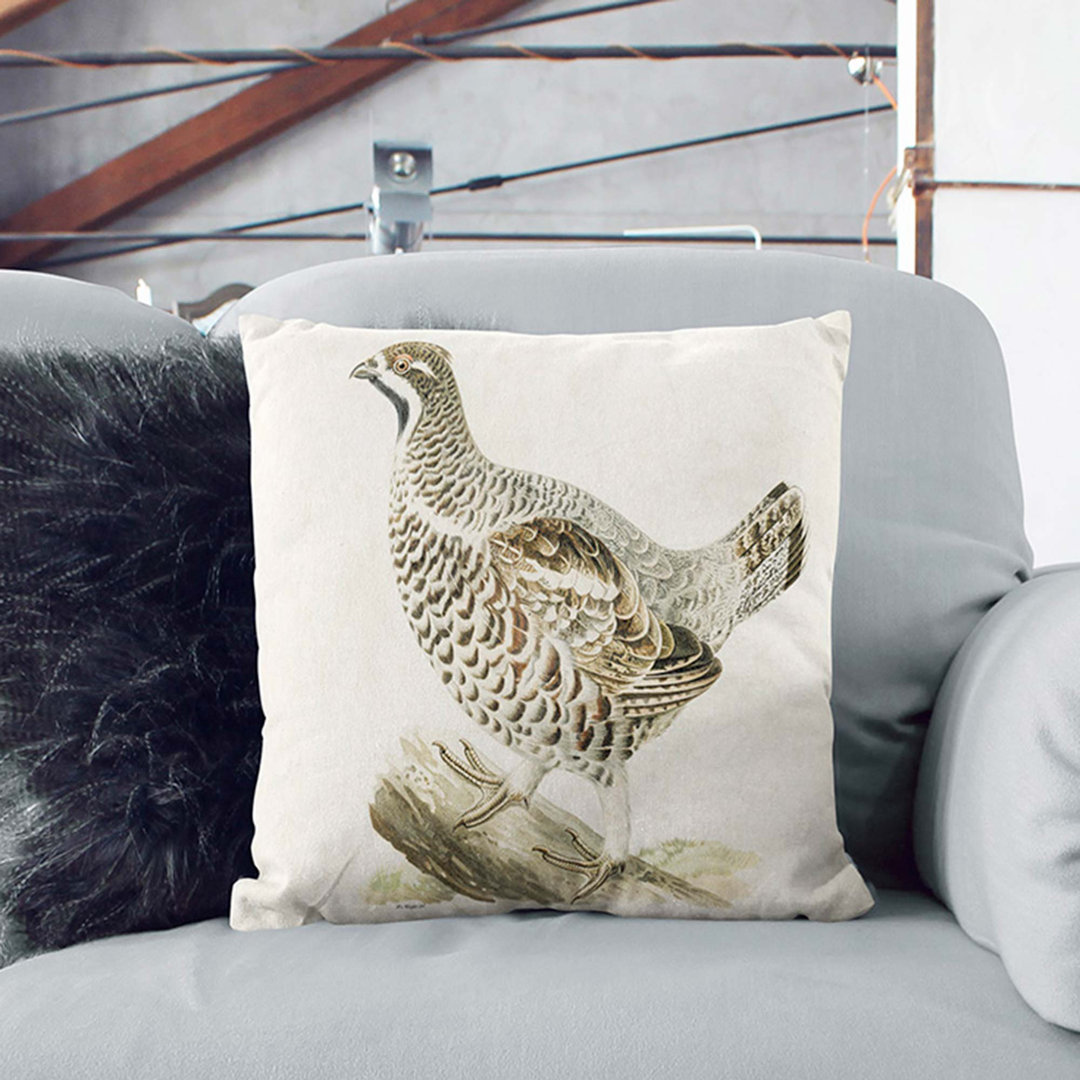 Hazel Grouse by Von Wright Cushion with Filling