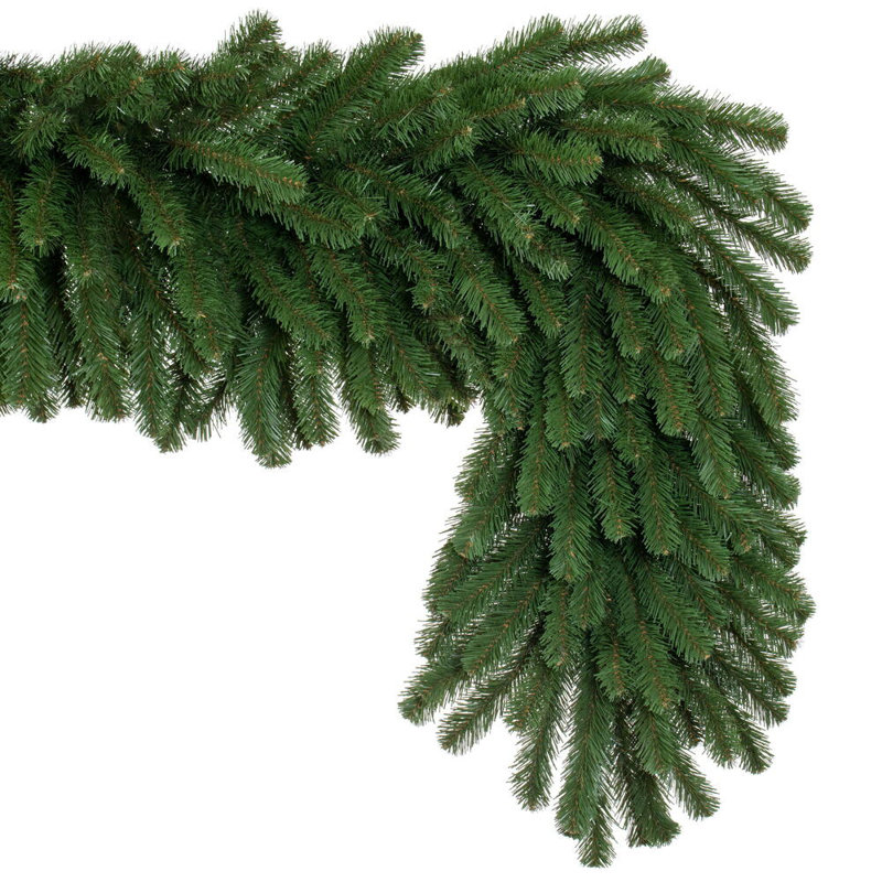 Vickerman 9' x 24" Deluxe Sequoia Pine Artificial Unlit Garland with Guage Galvanized Wire