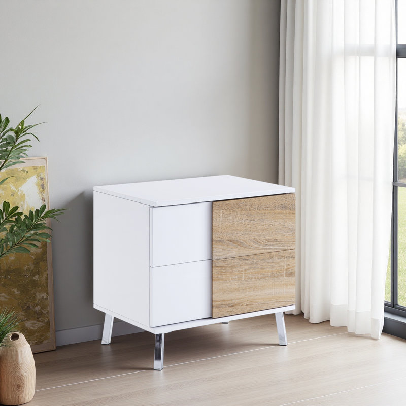 High Gloss Finish End Table
