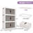 252Qt Storage Bins With Lids-Stackable Plastic Storage Bins on Wheels, Closet Organizers and Storage,Collapsible Storage Cabinet with Doors for Office Garage Kitchen Under Stairs,Larger 3Tier-1191571922