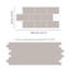 14cm W x 28cm L Aluminum Peel and Stick Subway Tile-989723564