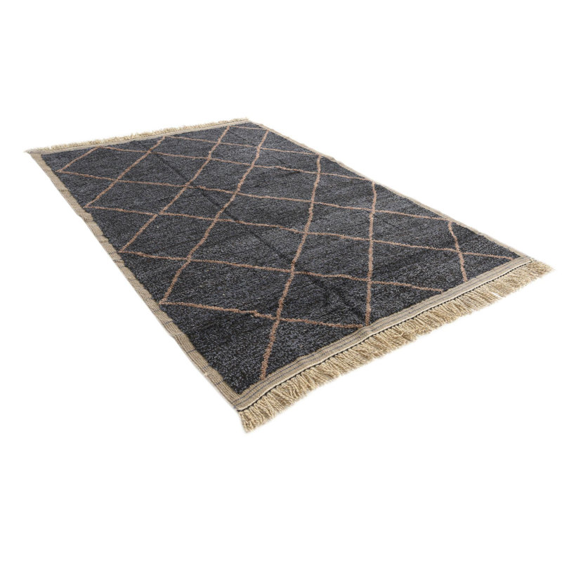 Tapis noir Aabha
