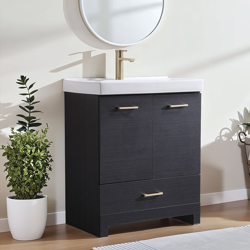 Ensemble de meuble-lavabo simple 30 po Ebony