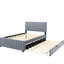 Lit gigogne double en velours gris pour lit double-1842327966-1842327960