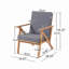 Ensemble de conversation pour patio (causeuse + 2 chaises + table), structure en bois d'acacia, durabilité toutes saisons