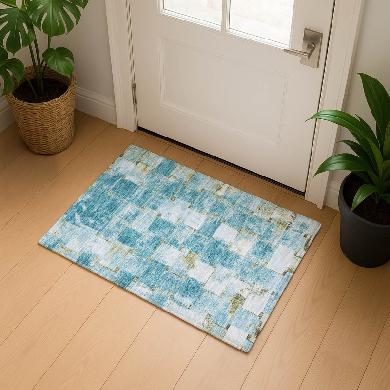 Premium Machine Washable Stripes Rug, Rectangle 1'8" x 2'6"
