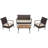 4 - Person Patio Conversation Set with Cushions