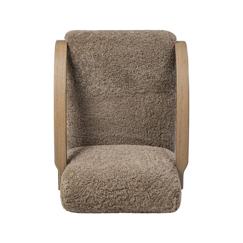 Burke Chair-Taupe Shearling, Taupe Shearling