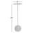 Walt Round Iron Pedestal End Table 