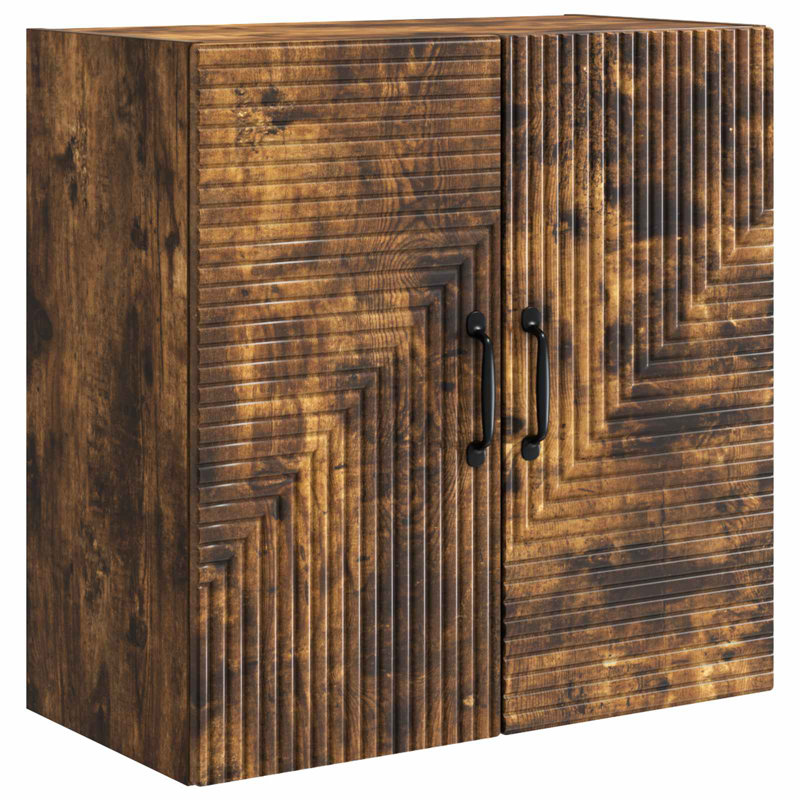 2 -Door Rectangle Accent Cabinet, Smoked Oak