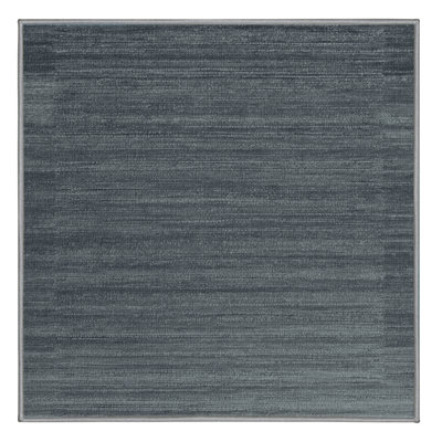 Machine Washable Solid Gray Area Rug