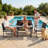 4-Piece All-Weather Wicker Outdoor Seating Group with Cushions and Tempered Glass Coffee Table-605828910